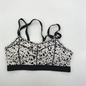 Athleta Strappy Speckled Woman's Sports Bra